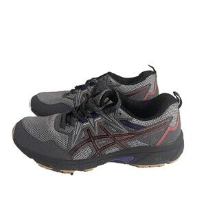 ASICS Women’s Gel-Venture 8 Trail Running Shoes Size 10 Gray Red 1012A708